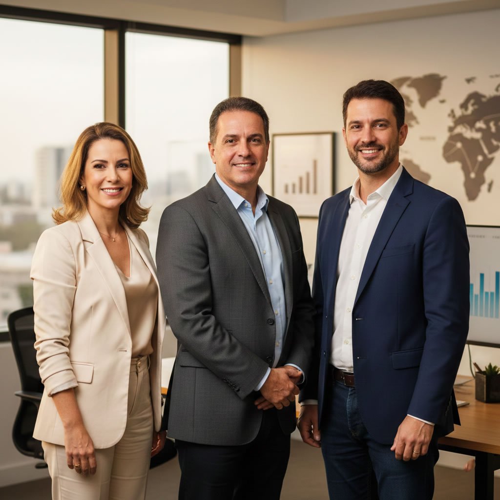 Equipe de especialistas em gestão financeira